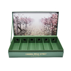 Groen Aanpasbaar 6 flessen Kartonnen wijncadeau doos Matte laminaat