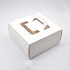 kunstpapier vouwbaar doorzichtig raam 8x8x4&quot; 4x4x4&quot; 8x4x4&quot; Cake Box