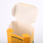 Klein Geel Karton die Kosmetische Verpakkende Dozen voor Skincare vouwen