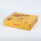 Karton die Golfmailer-de Leveringsdoos verpakken van de Dozen Gele pizza