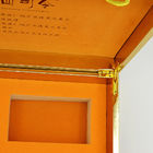 Scharnierende Houten de Dozen300g Gouden Handvat van de Luxegift Verpakking voor Gezondheidszorg