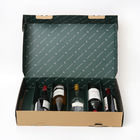 Stijve van de de Flessengift van de Kartonwijn de Dooswhisky Gin Neck Holder Packaging Box