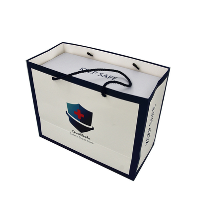 kopen Recyclebare CDR op maat bedrukte papieren boodschappentas CMYK PMS met touwhandvatten online manufacture