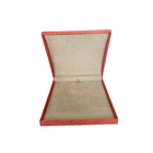 Kleine roze stijve kartonnen luxe cadeaubon Draagbare armband Verpakking Gepersonaliseerde juwelendozen