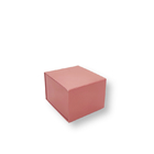 Roze opvouwbare magnetische prachtige cadeaubon gerecycled kartonnen cadeaubon
