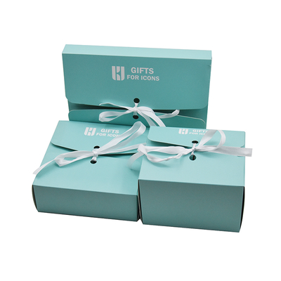 kopen Rigiede kartonnen cadeaubon voor hergebruik Kosmetische producten Op maat gemaakte luxe kleding Verpakking met lint online manufacture