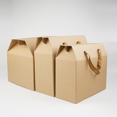 kopen Eco-Friendly Custom Logo Printed Corrugated Cardboard Mailer Box Gift Box With Handle online manufacture