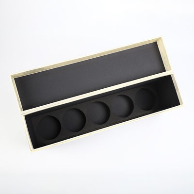 kopen Van de de uitrustingsdoos van de vijf flessenjenever van de de Wijnfles van de de Giftdoos CMYK van de het Kartongift de Stijve doos van de Geesteva cutout insert magnetic lid online manufacture