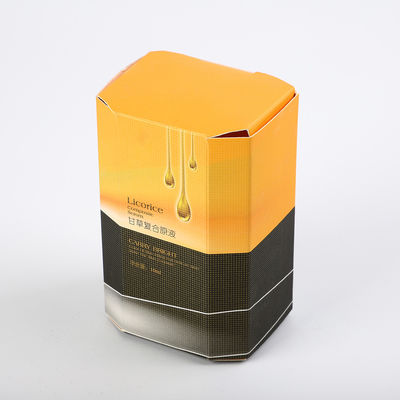 kopen Klein Geel Karton die Kosmetische Verpakkende Dozen voor Skincare vouwen online manufacture