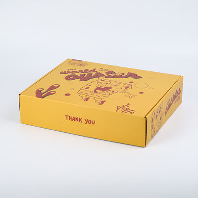 kopen Karton die Golfmailer-de Leveringsdoos verpakken van de Dozen Gele pizza online manufacture