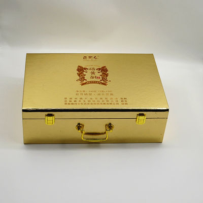 kopen Scharnierende Houten de Dozen300g Gouden Handvat van de Luxegift Verpakking voor Gezondheidszorg online manufacture