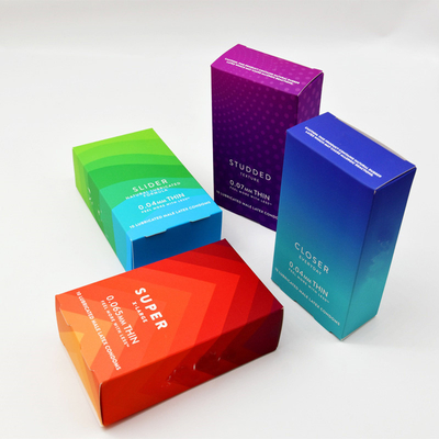 kopen OEM Matt Laminated Paper Color Box voor Condoom Verpakking online manufacture