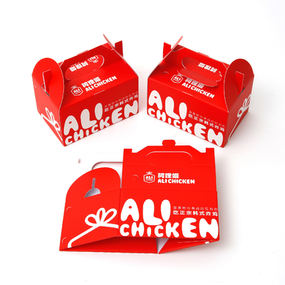 Haalt de douane Gerecycleerde Doos Chips Disposable Fast Food Roast Doos voor Resataurant weg