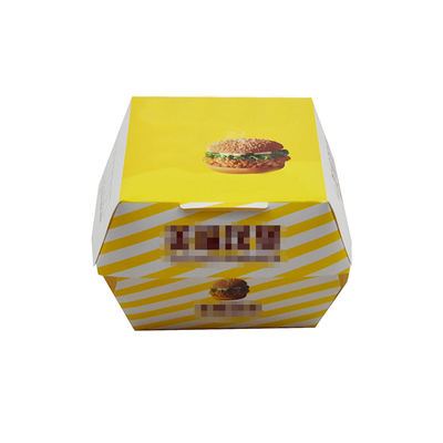 Op Maat Gemaakte Afhaal Papieren Stevige Containers Voor Hamburgers Voedselverpakking Matte Laminering UV Ook Valse Wimpers Sokken