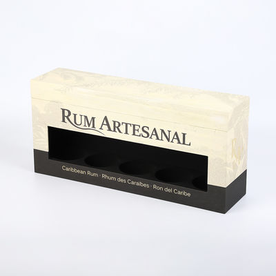 Opvouwbare de Giftdoos van de Karton Enige Fles voor Champagne Wine