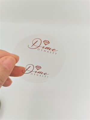 Beweegbare Douane Transparante Stickers Zelfklevende 1,000pcs