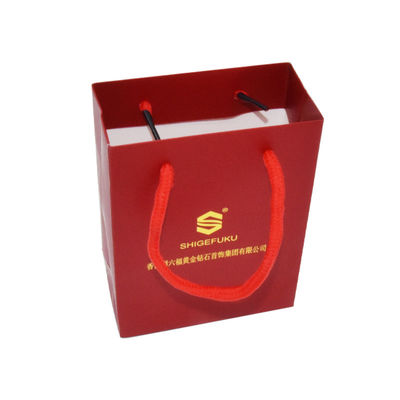 Matt Lamination Custom Paper Shopping-Zakkenjuwelen Carry Packaging