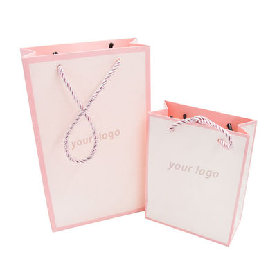 Carry Custom Paper Shopping Bags In reliëf gemaakt 250g Promotie met Aangepast pp-Kabelhandvat