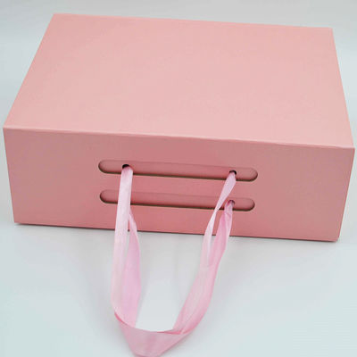 Karton die van de douane het Vouwbare Magnetische Doos PMS Giftluxe met Lint ISO9001 vouwen