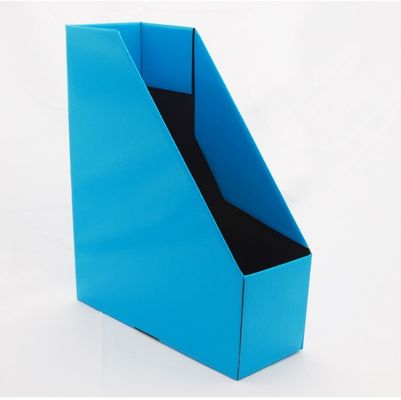 De golf van het de Desktopdossier van Collapsibile EN71 Vlakke 340mm van de de Opslagorganisator Blauwe Glanzende Laminering